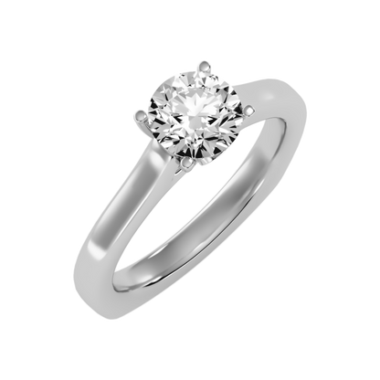 Slender Solitaire Ring - Five