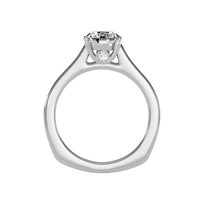 Slender Solitaire Ring In 925 Sterling Silver - Eight