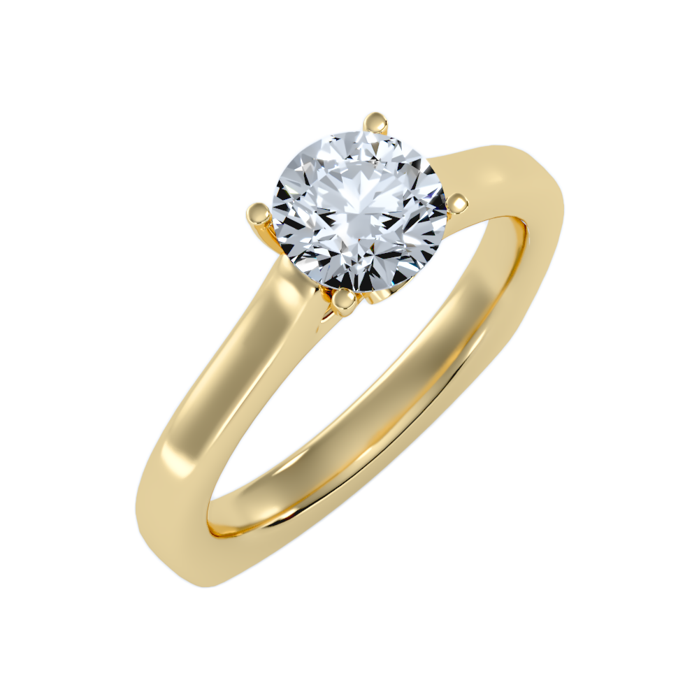 Slender Solitaire Ring - Nine