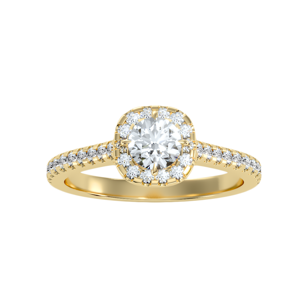 Snact Halo Ring In 925 Sterling Silver - Ten