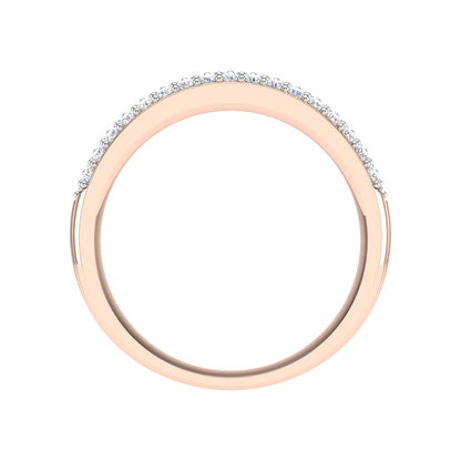 Soet Glitter Diamond Band In 925 Sterling Silver - Four