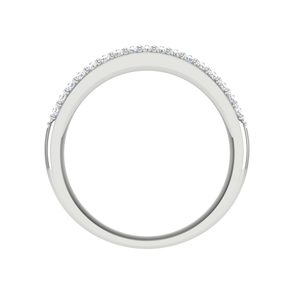 Soet Glitter Diamond Band In 925 Sterling Silver - Eight