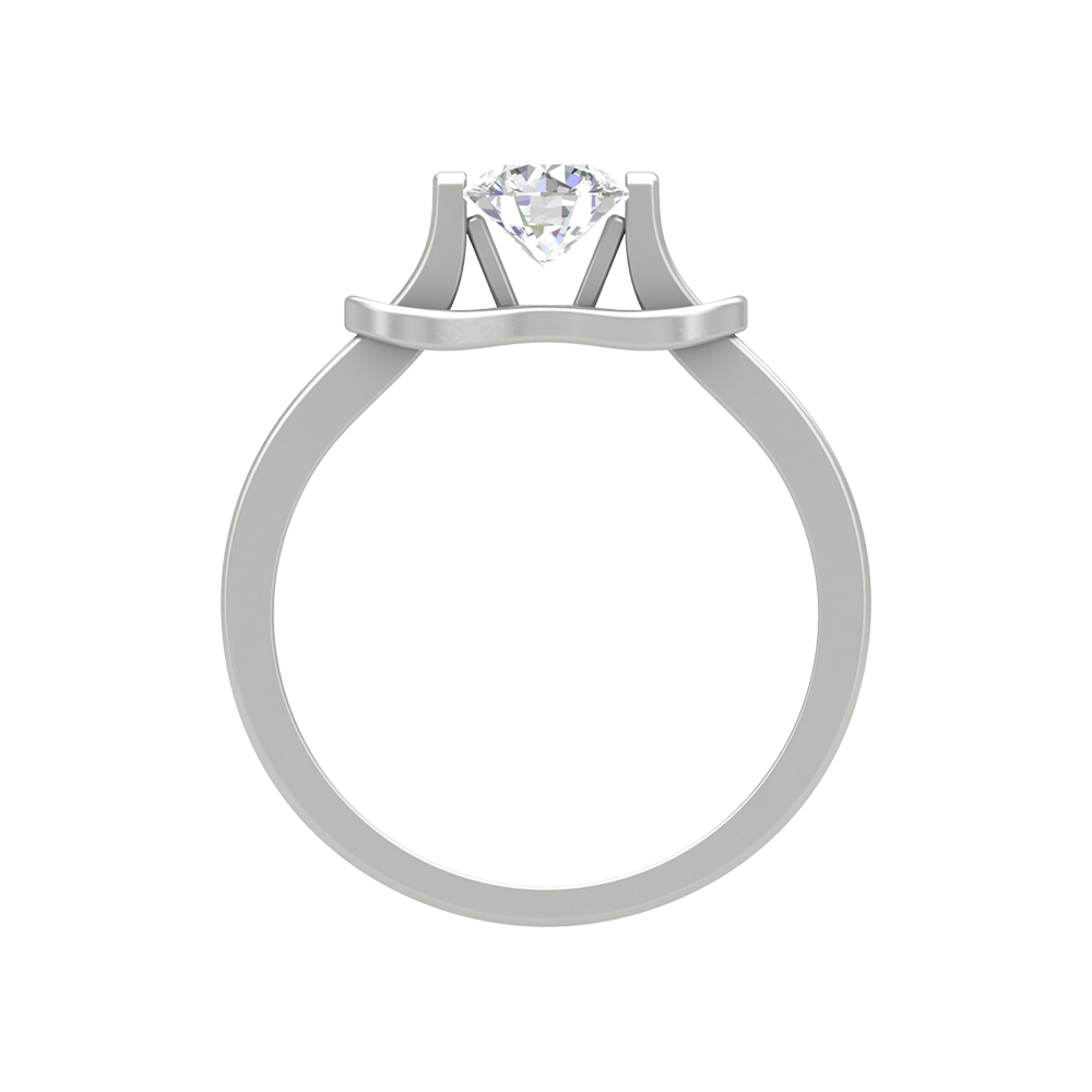 Solace Solitaire Ring In 925 Sterling Silver - Ten