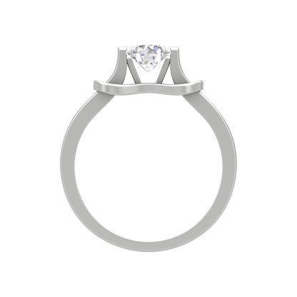 Solace Solitaire Ring In 925 Sterling Silver - Ten