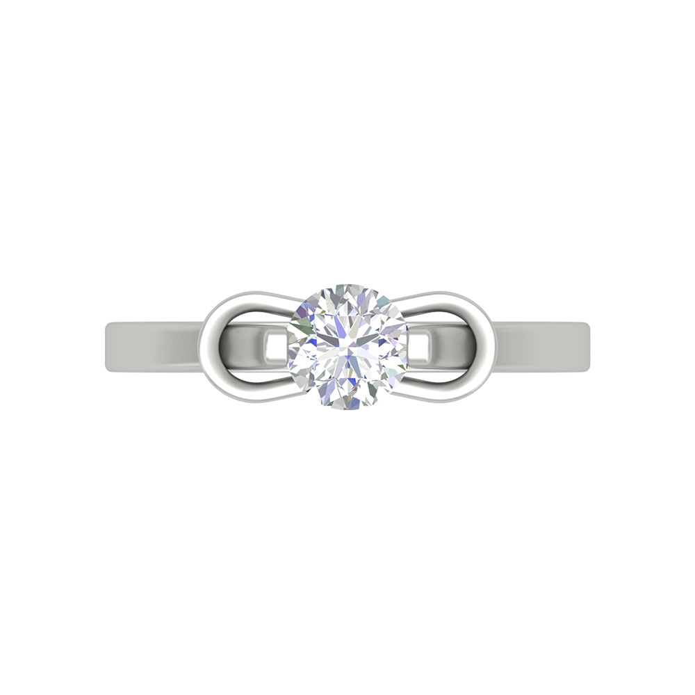Solace Solitaire Ring In 925 Sterling Silver - Eleven