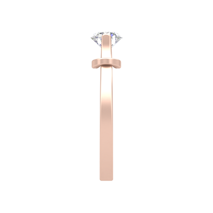 Solace Solitaire Ring In 925 Sterling Silver - Four