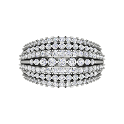 Solo Stunning Band In 925 Sterling Silver - Six