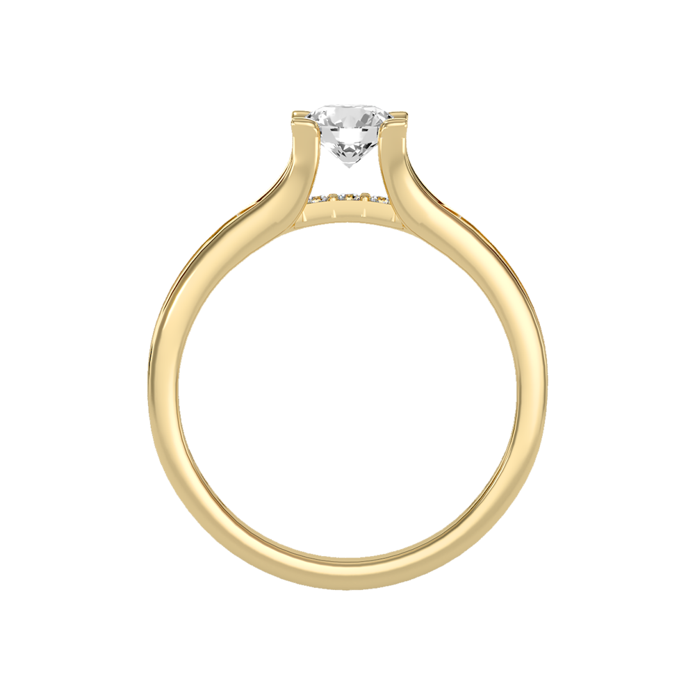 Sovereign Solitaire Ring In 925 Sterling Silver - Thirteen
