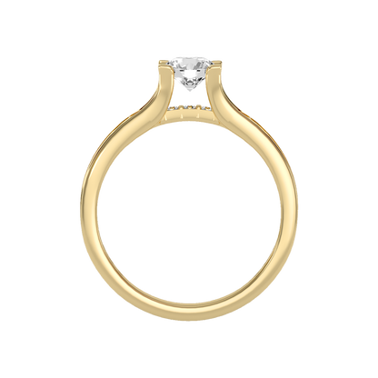 Sovereign Solitaire Ring In 925 Sterling Silver - Thirteen