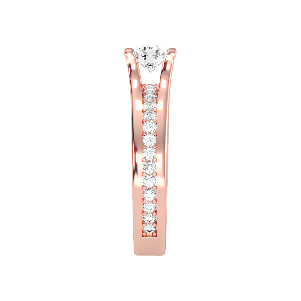 Sovereign Solitaire Ring In 925 Sterling Silver - Four
