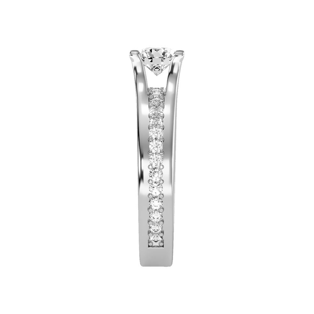 Sovereign Solitaire Ring In 925 Sterling Silver - Eight
