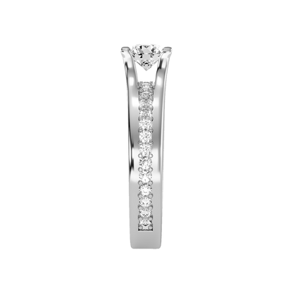 Sovereign Solitaire Ring In 925 Sterling Silver - Eight