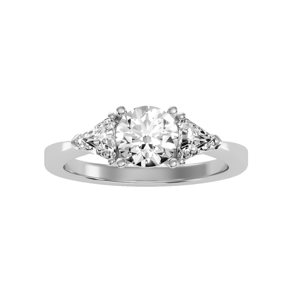 Sparking Tri Stone Ring - Six