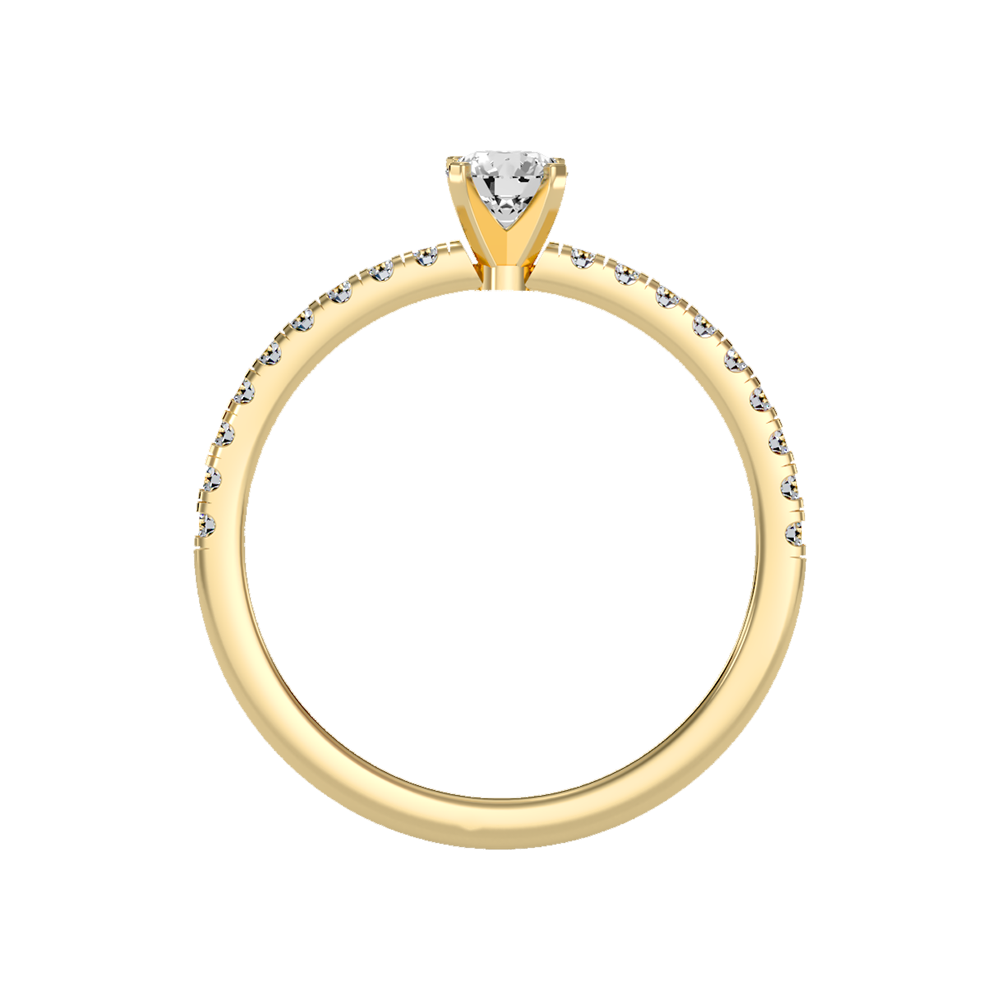 Sparkle Solitaire Ring In 925 Sterling Silver - Ten