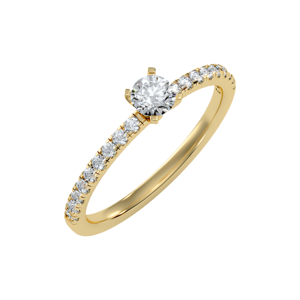 Sparkle Solitaire Ring - Nine