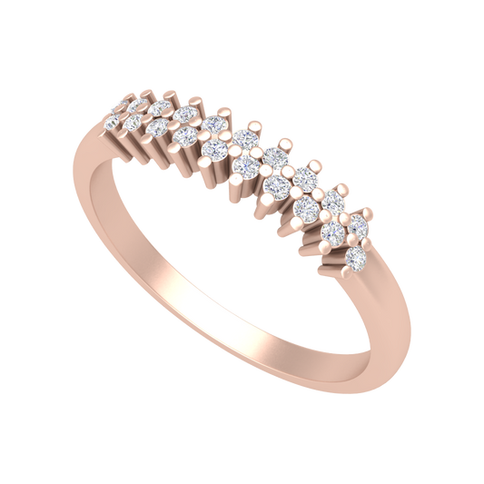 Sparkling Band In 925 Sterling Silver - One