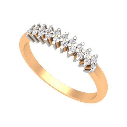 Sparkling Band In 925 Sterling Silver - Nine