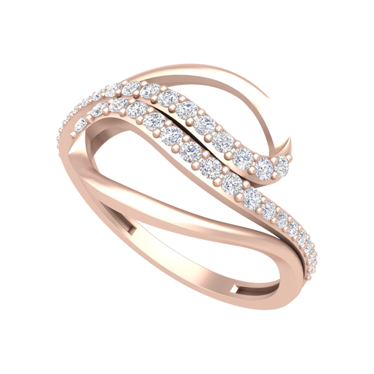 Sparkling Twin Ring - One