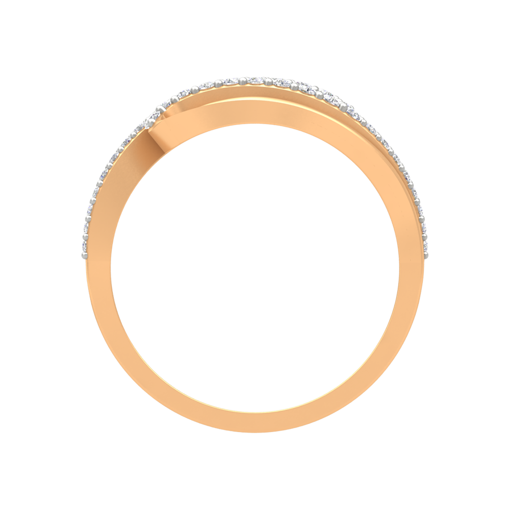 Sparkling Twin Ring In 925 Sterling Silver - Twelve