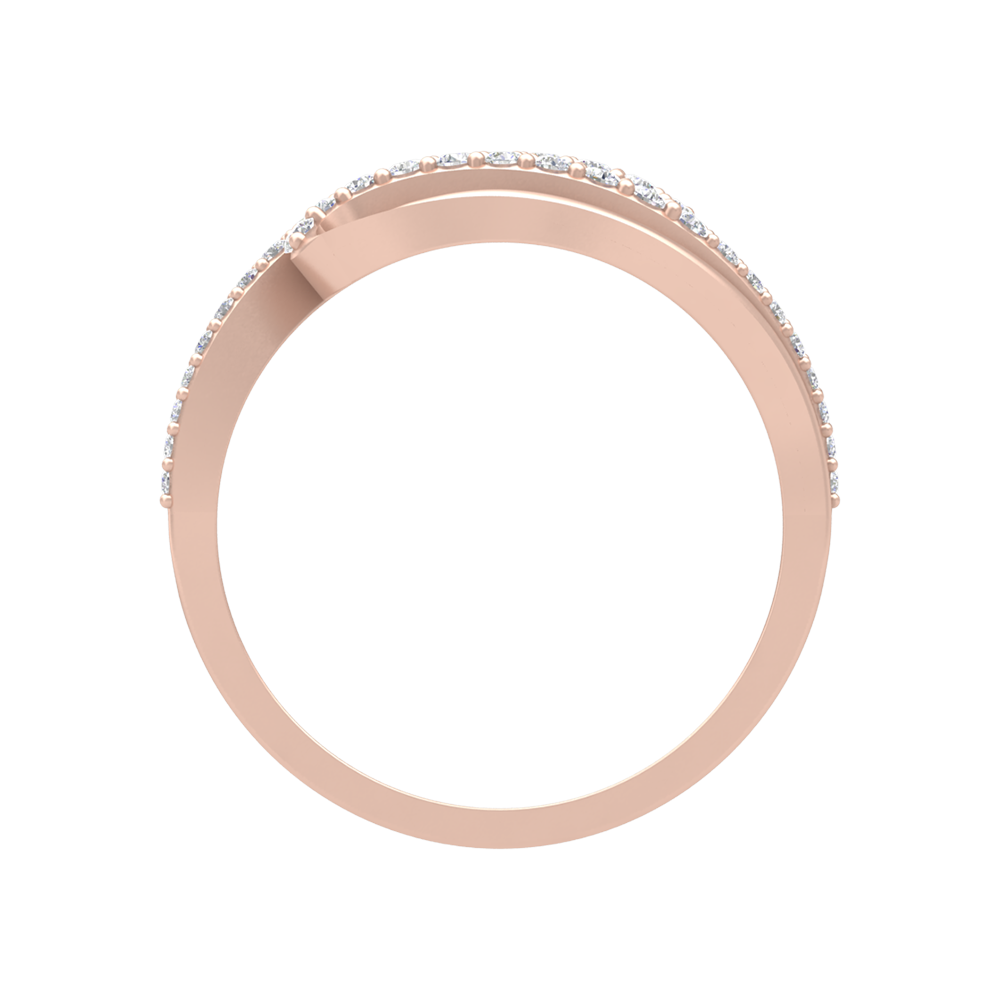 Sparkling Twin Ring In 925 Sterling Silver - Four
