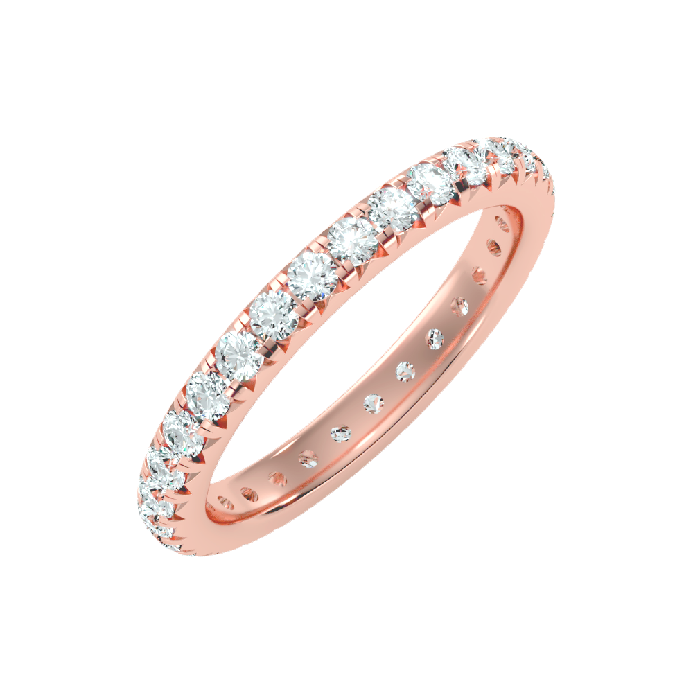 Sparkly Eternity Band In 925 Sterling Silver - One