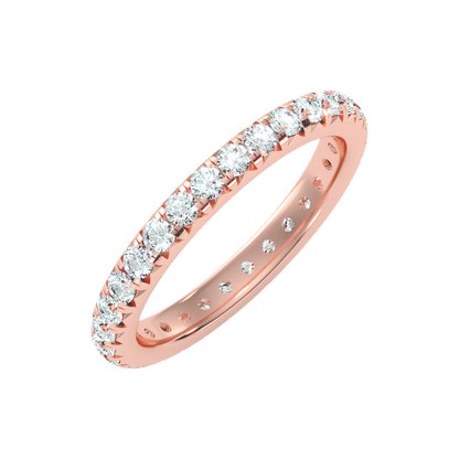 Sparkly Eternity Band In 925 Sterling Silver - One