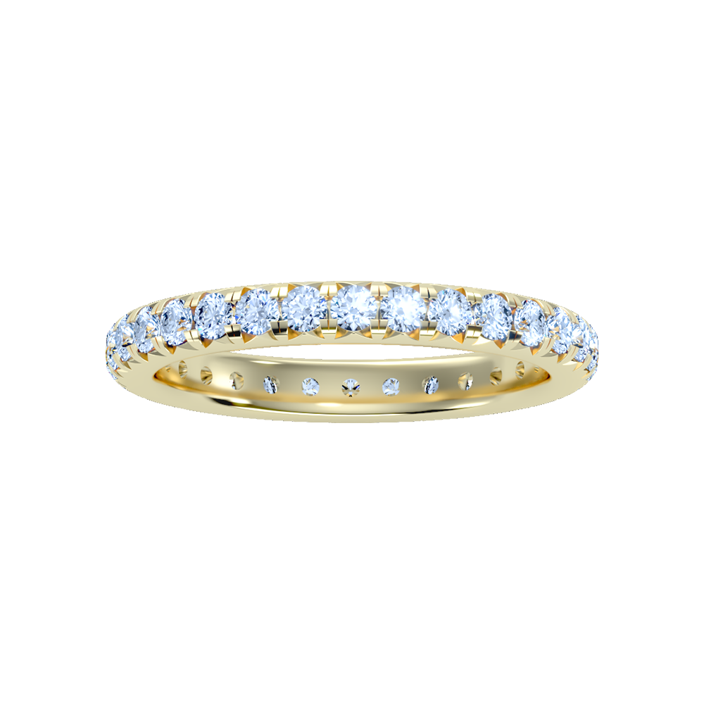 Sparkly Eternity Band In 925 Sterling Silver - Ten