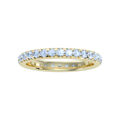 Sparkly Eternity Band In 925 Sterling Silver - Ten