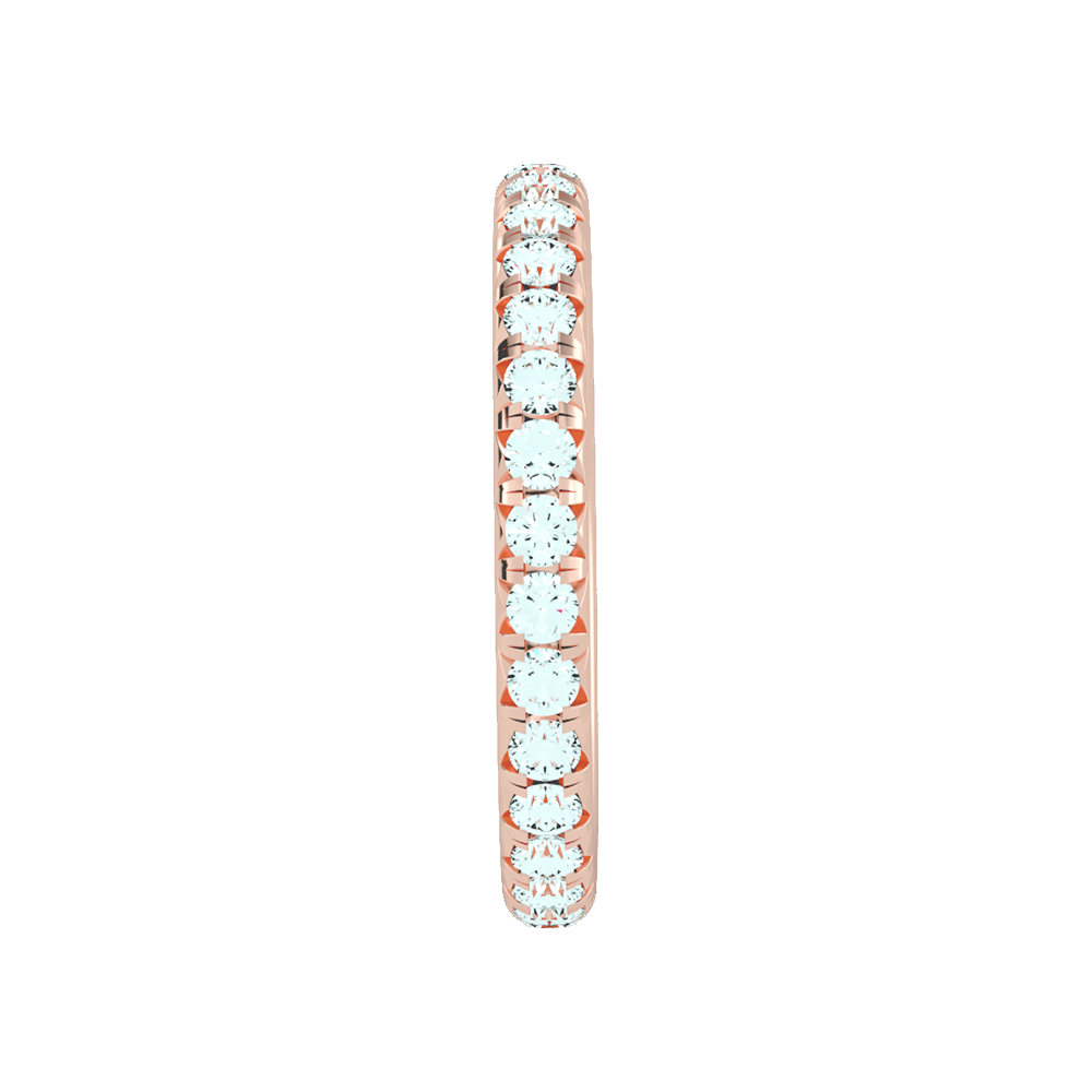 Sparkly Eternity Band In 925 Sterling Silver - Three