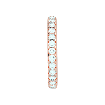 Sparkly Eternity Band In 925 Sterling Silver - Three