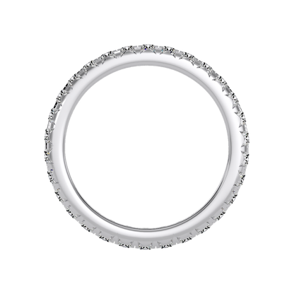 Sparkly Eternity Band In 925 Sterling Silver - Eight