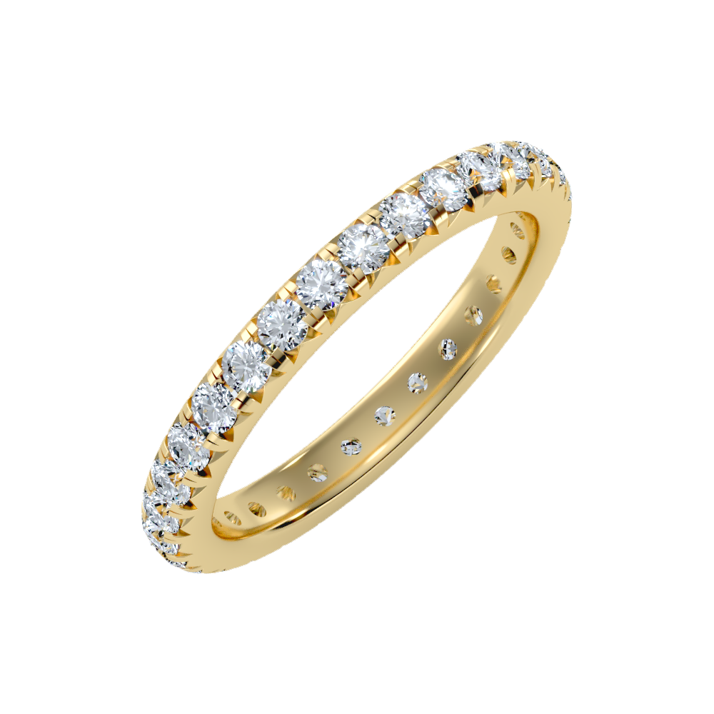 Sparkly Eternity Band In 925 Sterling Silver - Nine