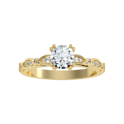 Spar Diamond Ring In 925 Sterling Silver - Ten