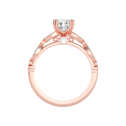 Spar Diamond Ring In 925 Sterling Silver - Four