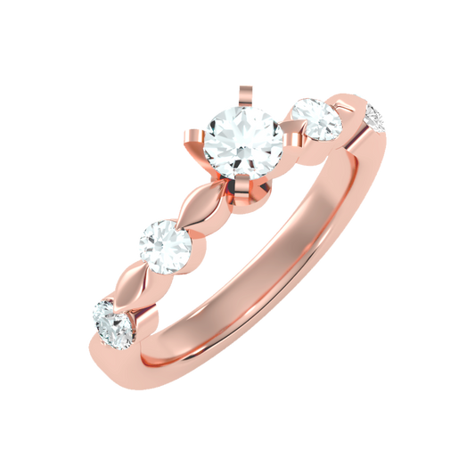 Special Solitaire Ring In 925 Sterling Silver - Two