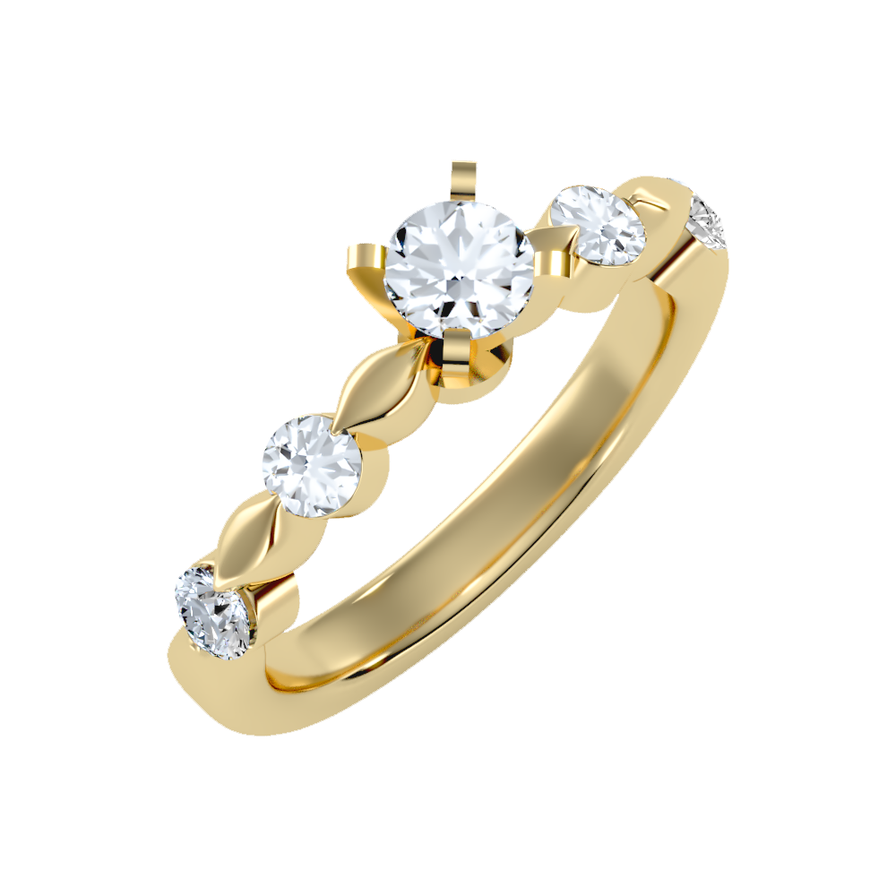 Special Solitaire Ring In 925 Sterling Silver - Nine