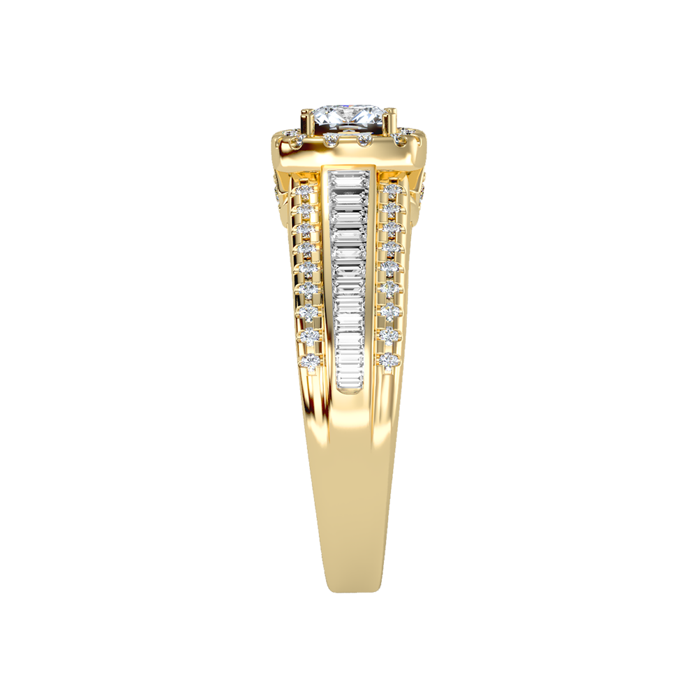Spectral Halo Solitaire Ring - Eleven