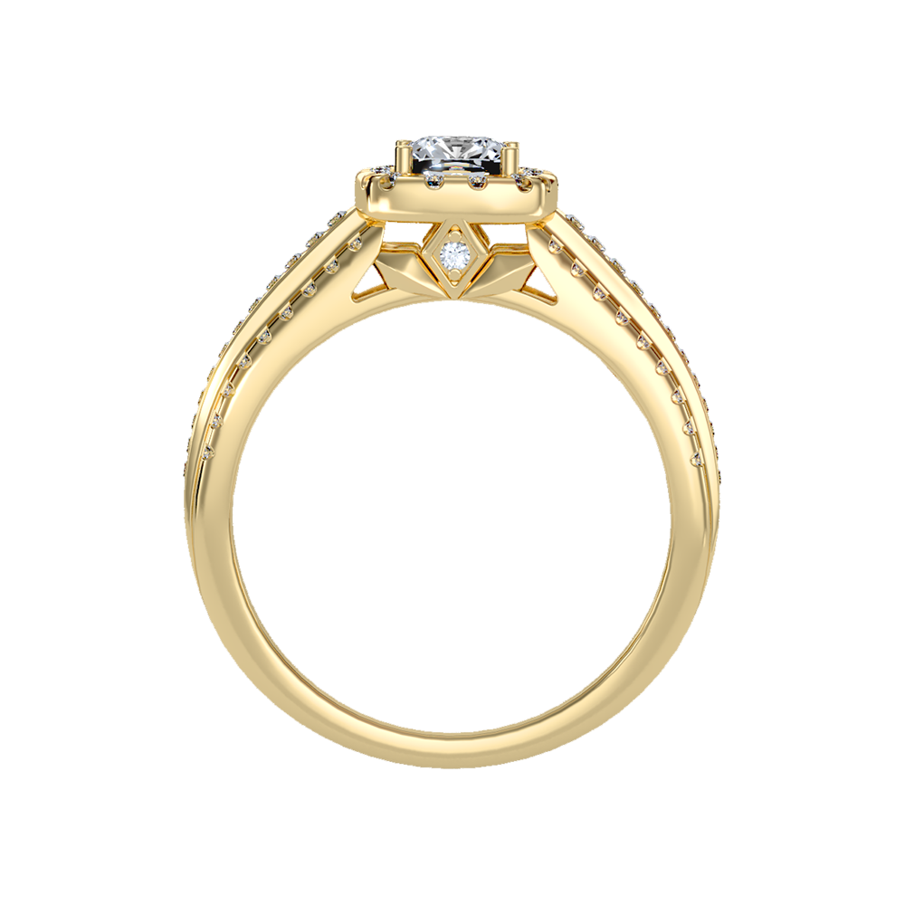 Spectral Halo Solitaire Ring - Twelve