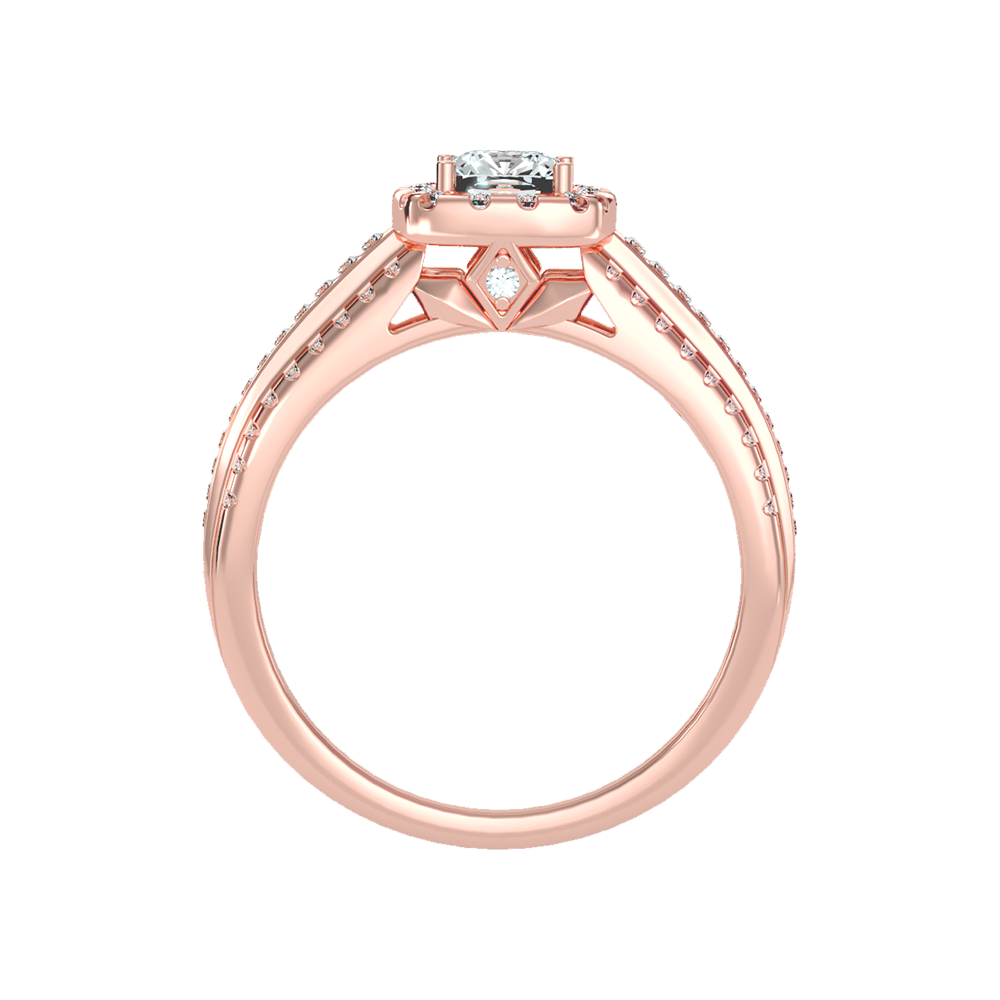 Spectral Halo Solitaire Ring - Six