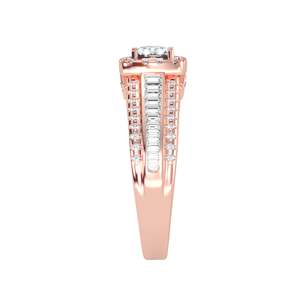Spectral Halo Solitaire Ring - Eight