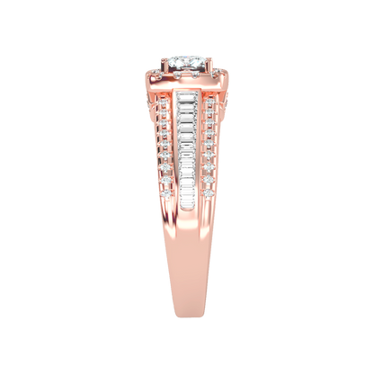 Spectral Halo Solitaire Ring - Eight
