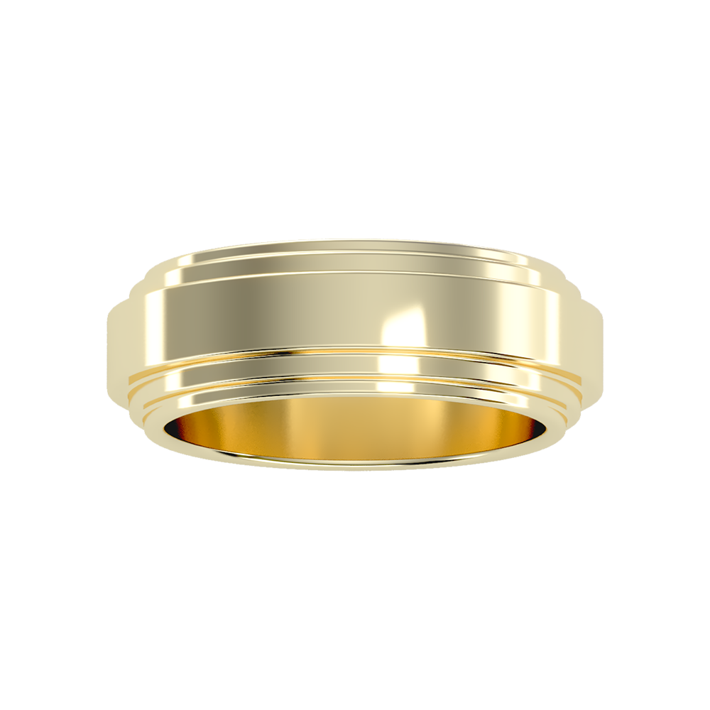 Splendor Men's Broad Band Ring - Ten