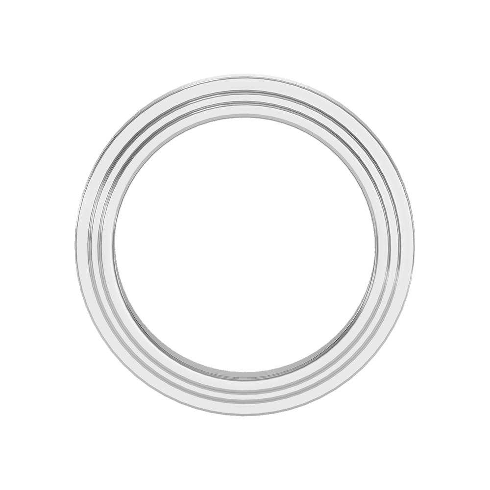 Splendor Men's Broad Band Ring - Two