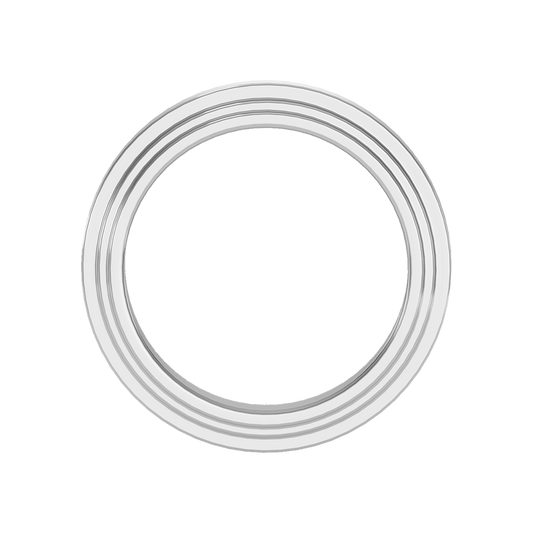 Splendor Men's Broad Band Ring - Two