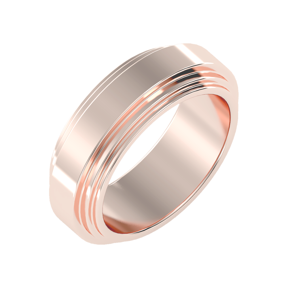 Splendor Men's Broad Band Ring - Five