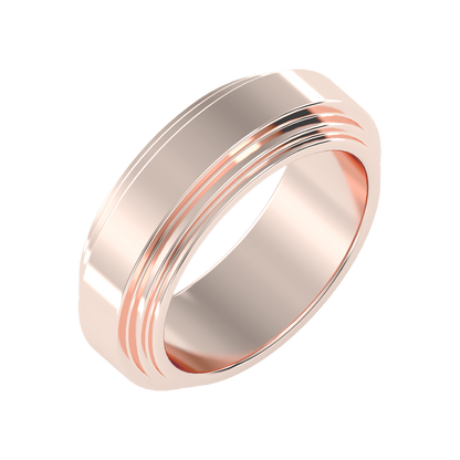 Splendor Men's Broad Band Ring - Five