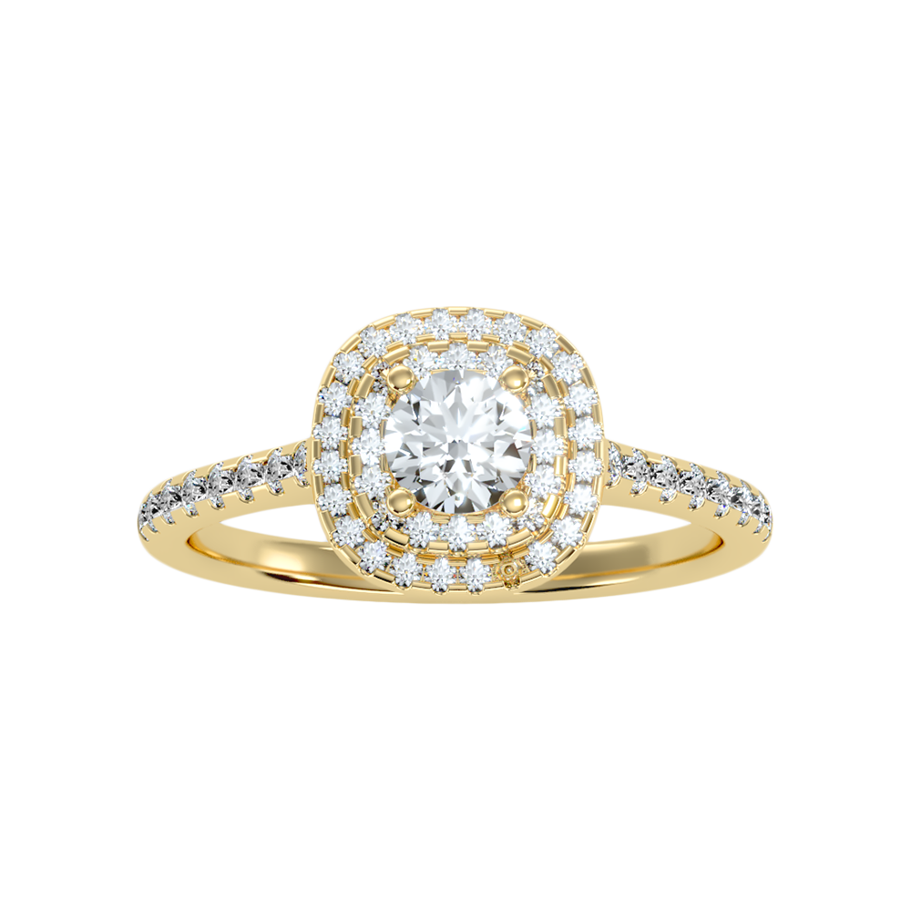 Splendour Halo Ring In 925 Sterling Silver - Eleven