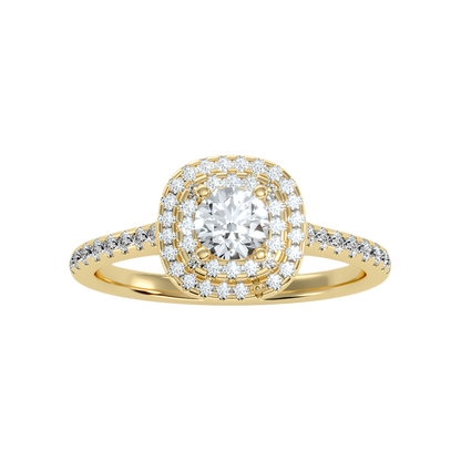 Splendour Halo Ring In 925 Sterling Silver - Eleven