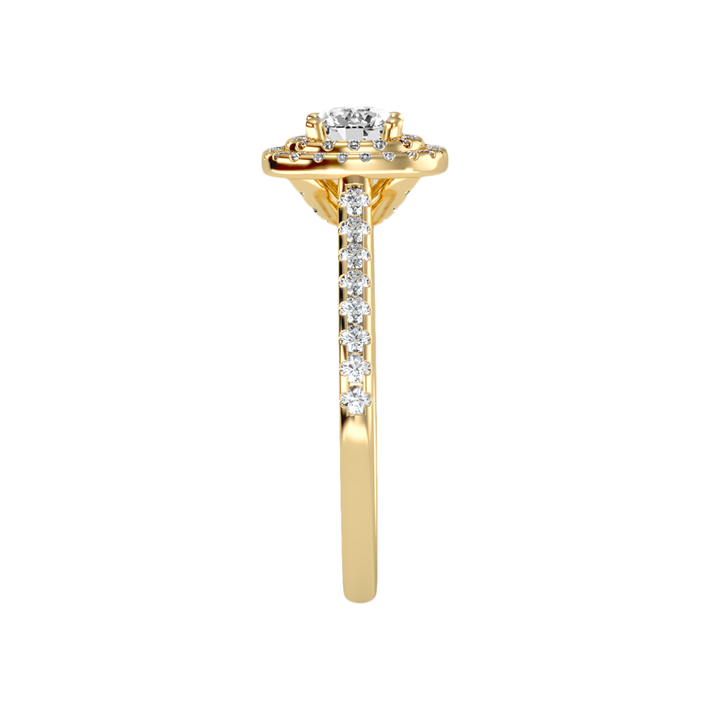 Splendour Halo Ring In 925 Sterling Silver - Twelve