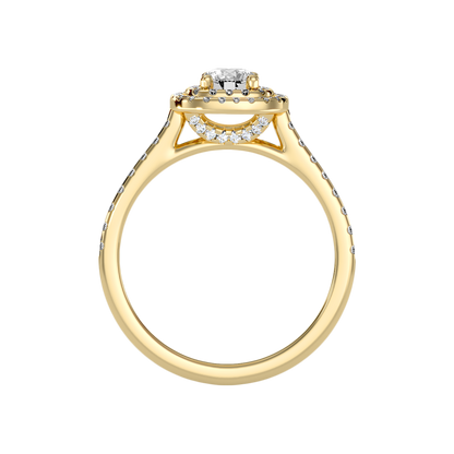Splendour Halo Ring In 925 Sterling Silver - Thirteen